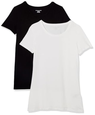 Amazon Essentials Women's Crewneck T-Shirt (Pack of 2)
