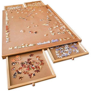 Bits and Pieces Puzzle Board with Drawers