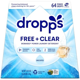 Dropps Free + Clear Biobased Power Laundry Detergent Pods