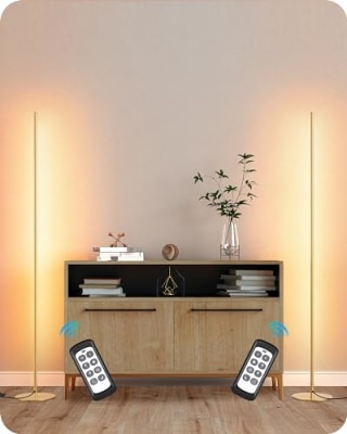 Edishine LED Corner Floor Lamp (Set of 2)