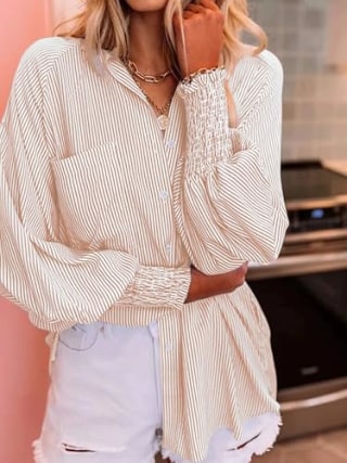 Hoteve Wrinkle-Resistant Women's Button Down Shirt