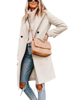 Hooever Single-Breasted Peacoat