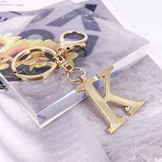 Laxpicol Gold Letter Bag Charm