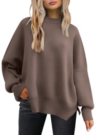 LILLUSORY Women's Oversized Batwing Sweater