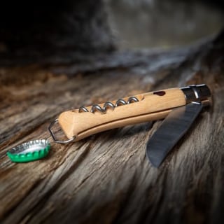 Opinel Stainless Steel Corkscrew Knife