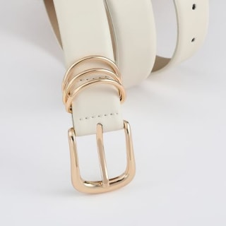 Risantry Women's Faux Leather Belt