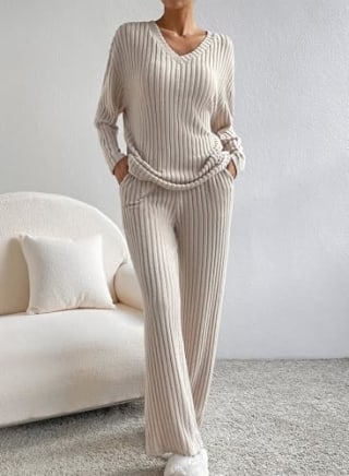 Shewin Lounge Ribbed Set