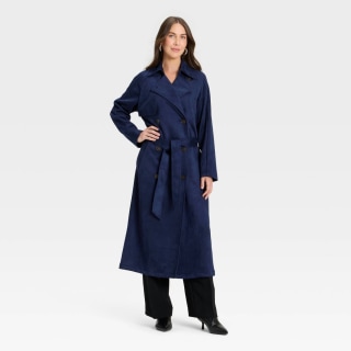 A New Day Women's Faux Suede Trench