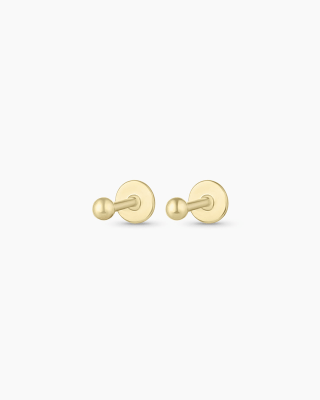 Gold Newport Flat Back Studs