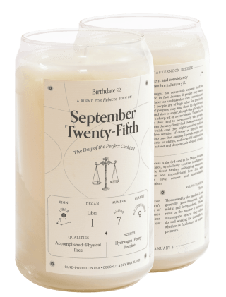 Birthdate Co. Personalized Birthdate Candle
