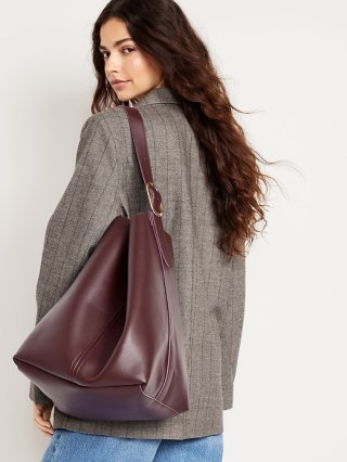 Old Navy Large Faux Leather Tote