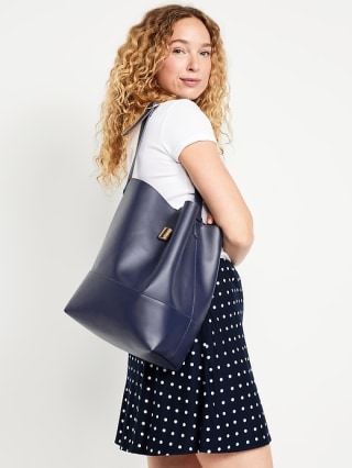 Large Preppy Bucket Bag