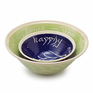 Uncommon Goods Personalized Wedding Bowls