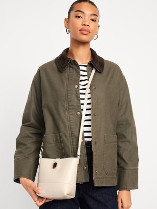 Old Navy Small Preppy Bucket Crossbody Bag