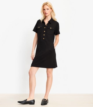 Loft Ponte Mini Pocket Dress