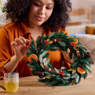 Lego Icons Wreath-Making Kit and Holiday Garland