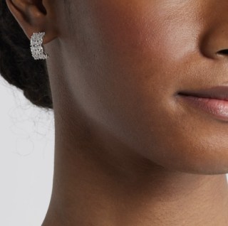 Nordstrom Marquise Cut Cubic Zirconia Hoop Earrings