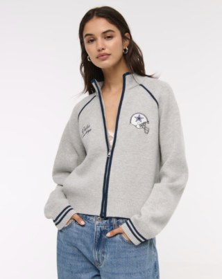 Mockneck Zipper Cardigan