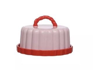 Micheal's Pink & Red Ceramic Pastry Carrier by Ashland®