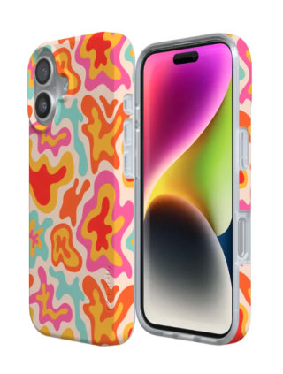 Casely Tropical Color Splash Abstract Retro Case