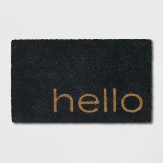 Threshold Hello Coir Doormat