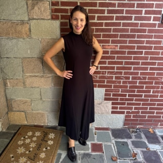 Treasure & Bond Mock Neck Asymmetrical Maxi Dress