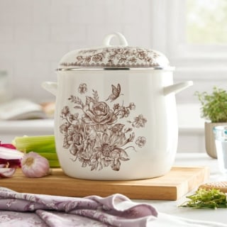 The Pioneer Woman Agatha 12-Quart Enamel on Steel Stock Pot