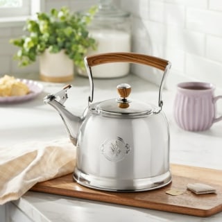 The Pioneer Woman Stainless Steel 2.2-Quart Stovetop Tea Kettle