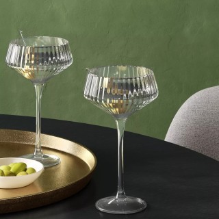 Threshold Ribbed Cassin Coupe Glass