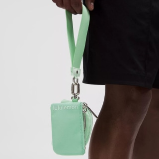 Dual Pouch Wristlet Leather Alternative