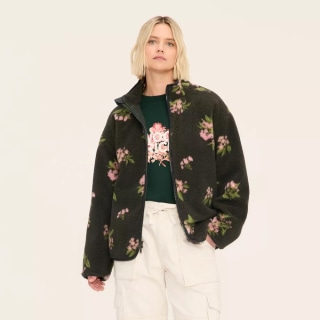 Woolrich x Target Adult Floral Zip-Up Fleece Jacket