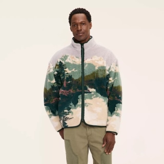 Woolrich x Target Adult Printed Landscape Zip-Up Fleece Jacket