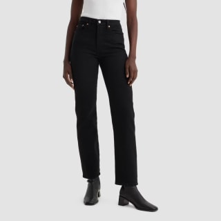 Levi's High-Rise Wedgie Straight Cropped Jeans