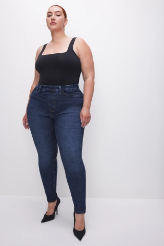 Good American Power Stretch Pull-On Skinny Jeans