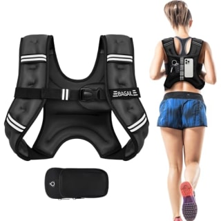 Bagail Weighted Vest With Detachable Phone Pouch