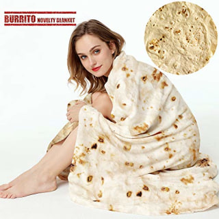 Burrito Tortilla Throw Blanket