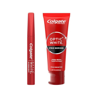 Colgate Optic White Overnight Teeth Whitening Pen and Whitening Toothpaste Kit