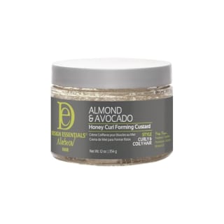 Design Essentials Almond & Avocado Honey Curl Forming Custard, Defines Curls