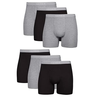 Hanes Men's Boxer Soft Breathable Cotton Comfort