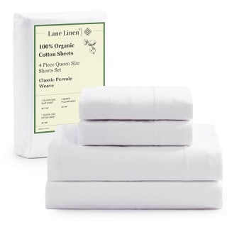Lane Linen Eco Friendly 100% Organic Cotton Sheet Set