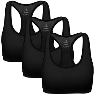 Mirity Women's Racerback Sports Bras (Pack of 3)