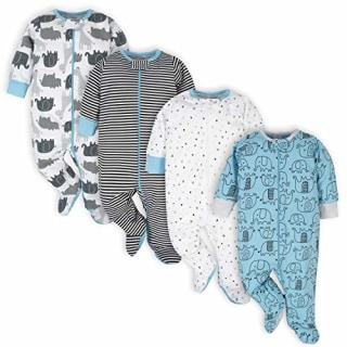 Onesies Sleep 'N Play Footies (Pack of 4)
