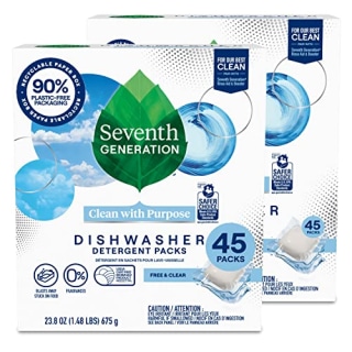 Seventh Generation Free & Clear Dishwasher Detergent Packs (2-Pack)