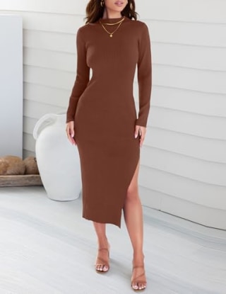 Zesica Ribbed Knit Dress