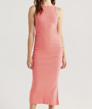 Caslon Ruched Tank Midi Dress