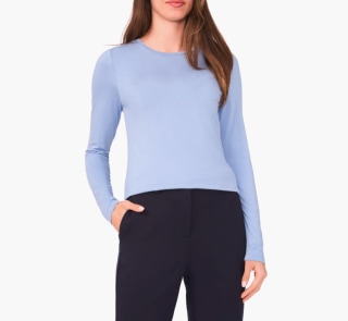 Halogen Crewneck Long-Sleeve T-Shirt