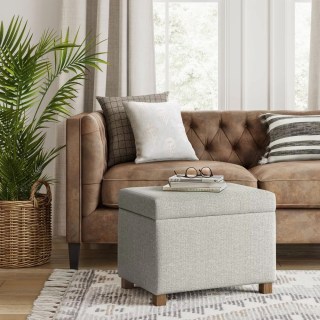 Threshold Essex Single Storage Ottoman Linen