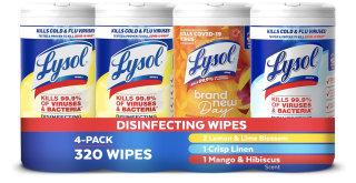 Lysol Disinfecting Wipes Bundle (4-Pack)