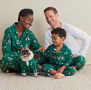The Company Store Family Flannel Button-Down Pajama Set