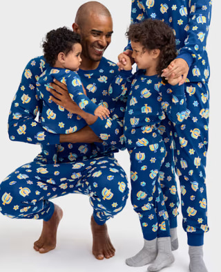 The Children's Place Matching Family Glow Hanukkah Pajamas
